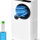 Portable Air Conditioners,16000 BTU 6-in-1 Cooling, Dehumidifier & Fan, Ultra Quiet with 24H Smart Timer, Auto Shut-Off & Child Lock for Home/Bedroom/Office (white-grey)