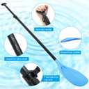 BBTO 3 Pack Sup Paddle 3 Pieces Adjustable Aluminium Stand-up Sup Paddle with Glass Fiber Blade Adjustable Aluminum Alloy Shaft 65" - 85" for Surfing Floating Water Sport