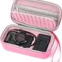 Camera Bag Carrying Case Compatible with Canon G7X Mark III/ G7X Mark II Digital Camera, Hard Bag Suitable for Travel and Home Storage (Pink)