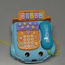 Baby Phone Toy, Cartoon Baby Piano Music Light Toy, Pretend Phone - Blue (18 M+)