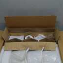 FEMILA 3 Pack 6.7" Vintage Light Fixtures, Milk Glass Kitchen Island Lighting, Brushed Nickel Antique Chandelier, Hanging Light Fixture for Bedroom Hotel Living Room, 4FYD87MIL-3PK BN