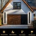 BONLICHT Black Outdoor Wall Light 1 Pack Long Outdoor Modern 5CCT Dimmable LED Linear Wall Sconce 40inch Waterproof IP65 LED Wall Mount Lighting Fixture for Doorway Porch Patio Stairway Garden House