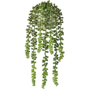 Succulents Plants Artificial, Small String of Pearls with Ceramic Pot Artificial Faux String of Pearls Suitable for Home Garden Decor, Wall Decoration