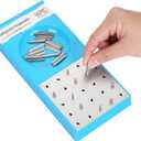 Grooved Pegboard for Rehabilitation, Physical Therapy and Occupational Tharepy, Dexterity Test to Improve Visual Motor Coordination & Finger Dexterity