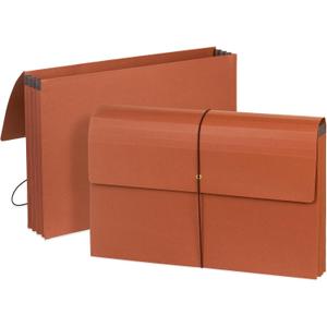 Blue Summit Accordion File Wallet with Flap and Cord Closure, Legal Size, 3 Expansion  10 Pack