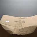 Amazon Basics Outdoor Patio Furniture Cover, Waterproof, UV Resistant, Weather Protection with Secure Straps, Large, Beige/Tan, 110" x 84"