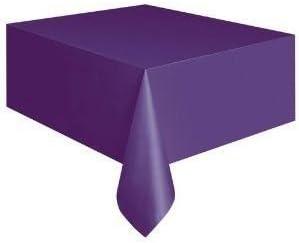 Exquisite Premium Quality Plastic Tablecover Purple 54" x 108" Rectangle