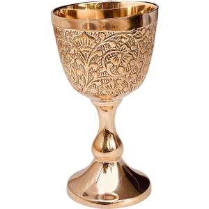 ALADEAN Vintage Chalice Goblet | 1x Royal Cups of King Arthur - Renaissance Medieval Gifts for Communion, Christmas Wedding Anniversary Drinkware Pack of 1pc (Prince Goblet)