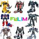8 Pcs Mini Car Robot Toys, 3.5-inch Small Hero Action Figures, Birthday Favors Toys for Kids Age 5 and up