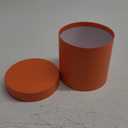 Round Box for Flower Packaging Luxury Paper Cardbord Boxes with Lids for Valentine's Day Wedding DIY decoration Jewelry Storage Accessories (Orange)