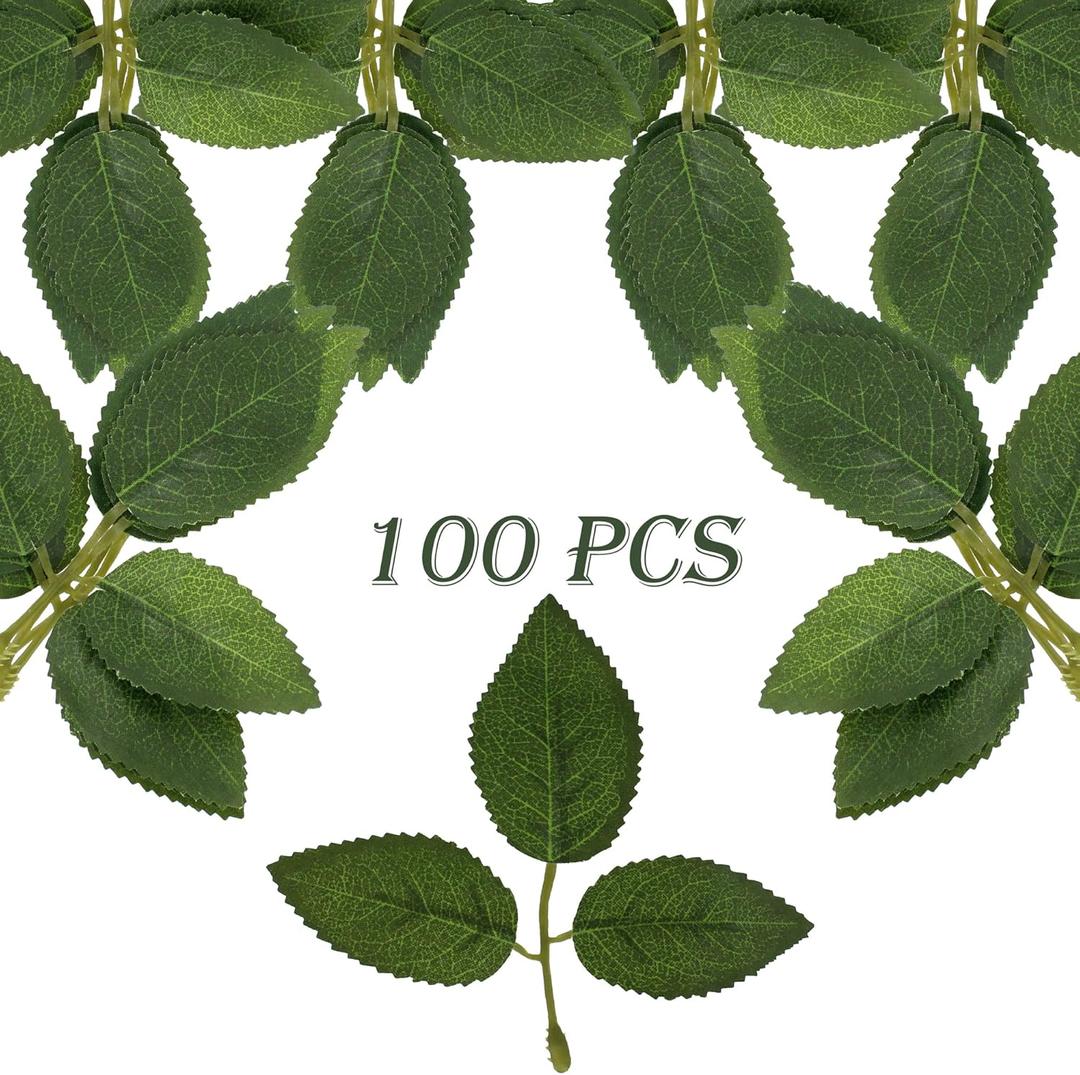 Vignor 100 Pcs Arifical Flow Stem with 5 medium