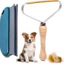 2-Pack Pet Hair Removal Tool - Lint Remover, Carpet Scraper & Shaver for Clothes and Carpets - Dog & Cat Hair Remover with Carpet Rake for Car,Rugs,Couch,Furniture - Fur Cleaner Tool
