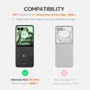 NINKI Compatible for Motorola Razr 2024 Plus Case with Built-in Screen Protector,Hinge Protection Case for Moto Razr 50 Ultra Shockproof Ultra Slim Case for Moto Razr 2024 Plus Black