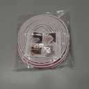 40FT Rubber Weather Stripping Door Seal, Self Adhesive Door Insulation Strip, Block Drafts, Multi-Layer Soundproof, Weatherstripping for Door Frame and Windows (White)