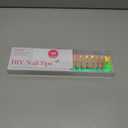 Press on Nails Short 5 Styles, Jofay Fashion 160Pcs Salon-Like Fake Nails with Chrome/Rainbow Laser/Chasing Light Cat Eye Designs, Acrylic French Tip Press on Nails Glue on Nails (A-01 Winter Daily)