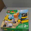 LEGO DUPLO Town Truck & Tracked Excavator Construction Vehicle 10931 Toy for Toddlers 2-4 Years Old Girls & Boys, Fine Motor Skills Development and Learning Toy