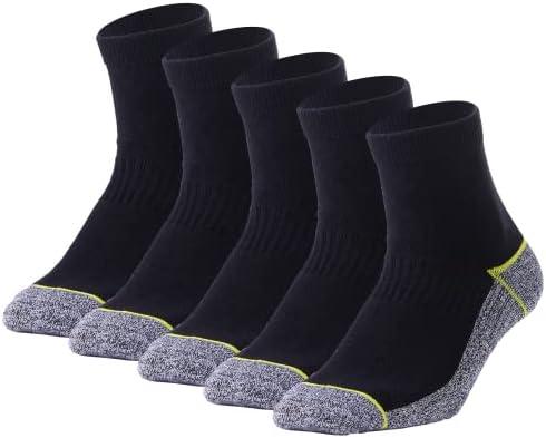Kodal Copper Infused Quarter Socks Improve Foot Health Odor Control with Moisture Wicking Durable Comfortable Fit (4/5 Pairs) Size 6-10