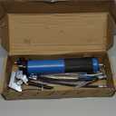 KRETLAW Grease Gun, 7000 PSI Heavy Duty Professional Pistol Grip Grease Gun Kit 14 OZ with Coupler, Double Grease Injector Needles, 18" & 2pc 12" Flex Hoses and Reinforced Glove