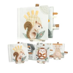 Soft Baby Book with Touch and Feel Pages - Cute Sensory Book for Babies 0-6, 6-12 & 12-18 Months with Mirror & Crinkle Paper - The Perfect Christmas Toy for Baby Showers Or as a Newborn/Infant Gift