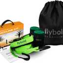 Flybold 57ft Slackline Kit - Slack Lines for Backyard for Kids and Adults with Tree Protectors, Carry Bag and Ratchet - Ninja Slackline Obstacle Course and Balance Rope for Core Strength Training