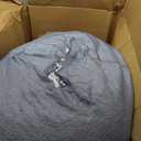 Posh Creations Bean Bag Chair for Kids, Teens, and Adults Includes Removable and Machine Washable Cover, Solid Navy Blue, 48in - X-Large