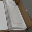 White 5 Drawer Dresser for Bedroom, 15" D x 23.7" W x 40.4" H in Simply Modern Chest of Drawers, Wood Storage Dresser with Deep Drawers for Living Room Hallway Entryway, White