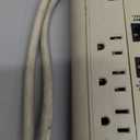 Surge Protector Power Strip - Nuetsa Flat Plug Extension Cord with 8 Outlets and 4 USB Ports, 10 Feet Power Cord (1625W/13A), 2700 Joules, ETL Listed, White