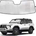 Windshield Sunshade for Lexus GX550 2024-2025 Accessories Front Window Sun Shade Foldable Reflective Sun Visor Custom Sunscreen UV Blocker Privacy Protector HeatShield Keep Your Car Cooler (Silver)