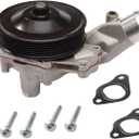 TUCAREST LR033993 Water Pump Kit w/Gasket (For 3.0L 2995cc/5.0L 5000cc) Compatible With 17-20 La-nd Rover Discovery, 10-16 LR4, 10-19 Range Rover Sport, 18-19 Velar [# 144-2060 LR097165 131-2464]