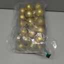 36-ct Christmas Balls Ornaments Set, 1.97-Inch Christmas Tree Balls with Hanging Strings, 6 Classic Finishes Shatterproof Plastic Decor for Xmas Holiday Wedding Party Home Indoor Decorations-Gold