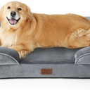 Bedsure Orthopedic XLPlus Dog Bed Extra Large Washable Original Design
48" Dog Couch Sofa Waterproof, Comfy Bolster Sides, Removable Cover, Nonslip Bottom, Pet Bed for Cats,Senior Dogs, Grey