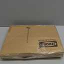 JEHONN Outdoor Broom Heavy Duty with 55 inches Long Handle, Household Collapsible Angle Brush for Sweeping Indoor Kitchen Patio Shop Outside Garage Lobby Garden Deck Hardwood Floors (Yellow)