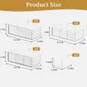 Medicine Cabinet Organizer with Removable Dividers, 3-Tier Stackable Drawer Storage for Bathroom, RV, Vanity, Countertop & Desk, 3 Tier Clear