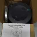 Electric Mason Jar Vacuum Sealer Kit,Rechargeable Ball Jar Sealer Vacuum for Regular Mouth and Wide Mouth Mason Jars,Used for Canning Jars and Food Storage