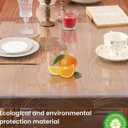 Clear Table Cover Protector 30 x 50 Inch, 2mm Thick Table Protector for Dining Room Table, Clear Plastic Table Cover, Pad Mat for Kitchen, Writing Desk Pad for Desktop