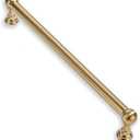 5 Pack Appliance Pull 12 Inch Solid Kitchen Cabinet Handles Brushed Brass Cabinet Pulls Gold Drawer Pulls Cabinet Hardware Kitchen Handles for Cabinets Cupboard Handles