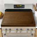 Fun Memories Noodle Board Stove Cover - Bamboo Wood Top Covers for Electric and Gas Sink RV 30 inL x 22 inW x 2.5 inTh Raised Cutting with Legs Juice Grooves XXX-Large, Walnut 