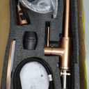 Delle Rosa Copper Rose Gold Kitchen Faucet, Deck Mount, 304 Stainless Steel, Single Handle, 3-Way Spray Setting, Easy Installation