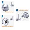 550pcs Wood Screws Set,Diameter 3-5.5 #4-#12 304 Stainless Steel Phillips Countersunk Sheet Metal Self Tapping Screw Assortment kit,Rust-Proof, High Strength, for Metal, Wood & Outdoor Projects