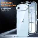 2 x TAURI for iPhone Air Case, Camera Control Full Camera Protection, with Screen Protector, Military-Grade Protection Shockproof Phone Case for iPhone Air, Clear