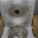 23.6" Gold Crystal Chandelier, 8-Tier Luxury Flower Round Chandeliers, 9-Light Adjustable Height Ceiling Fixture Elegant Modern Tiered Chandelier for Dining Room, Living Room, Staircase