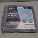 EXQ Home Weighted Blanket Cover 60x80 -Queen Size Premium Soft for Weighted Blanket with Zipper, Machine Washable Duvet Cover (Dark Blue, Duvet Cover Only)