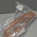 Women's Raw Trim Flat Sandals Single Band Open Toe Summer Vacation Beach Slides (9.5, Beige)