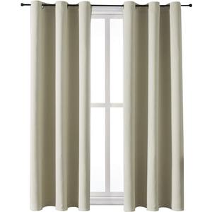ChrisDowa Blackout Curtains 63 inches Long for Bedroom - 2 Panels Set Grommet Thermal Insulated Room Darkening Curtains for Living Room , 42 x 63 Inch