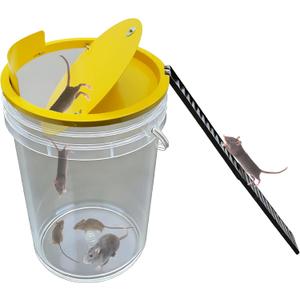 Bucket Lid Mouse Trap Metal 5 Gallon Bucket lid,Strong Metal Material That Cannot be Bitten, auto Reset, Repeat Catch, Indoor Outdoor, (1pack)