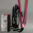 CHI Tourmaline Ceramic Flat Iron Hair Straightener 1", Professional Hair Styling Tool for Silky Smooth Hair, Frizz Control & Curling, Pure Pink 1" Plates