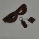 Hide & Play, Eye Mask, Masquerade Mask, Costume Party, Halloween, Great Accessory, Full Grain Leather, Handmade, Bourbon Brown