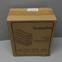 SpaceAid Pull Out Spice Rack Organizer with 20 Jars, Heavy Duty Slide Out Seasoning Organizer for Kitchen Cabinets, with 801 Labels and Chalk Marker, Left Facing