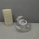 Divided Serving Tray Airtight Seal Snack Platter 6 Compartment Food Tray Container with Lid and Handle Charcuterie Container Fridge Safe Snack Serving Tray Snack Box Container for Snack Food