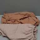 SWEET DOLPHIN 2-Pack Muslin Crib Sheets for Boys & Girls, Ultra Soft Breathable 40S Long-Staple Cotton Fitted Baby Sheets for Standard Crib Mattress 52"x28", Light Bean Paste- Nursery Essentials